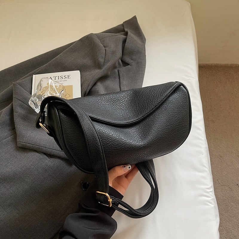Geantă Dumpling – casual, moale, retro, mini crossbody pentru femei, stil urban, PU