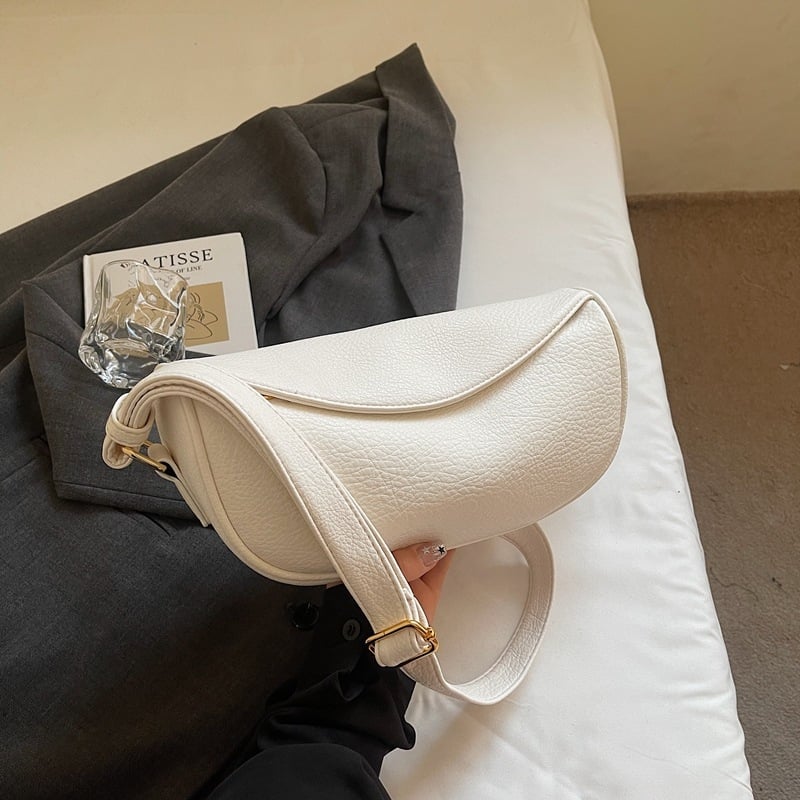 Geantă Dumpling – casual, moale, retro, mini crossbody pentru femei, stil urban, PU