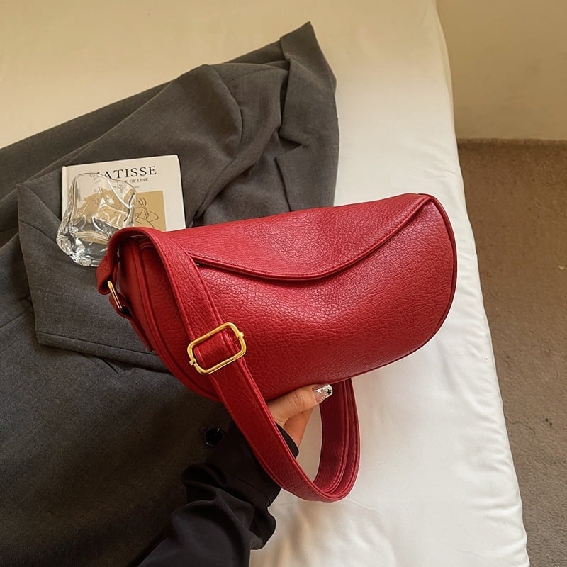 Geantă Dumpling – casual, moale, retro, mini crossbody pentru femei, stil urban, PU