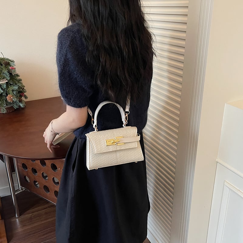 Geantă Kelly în stil coreean, design de nișă, culoare uni, pentru mână sau crossbody, pentru femei, primăvara 2026