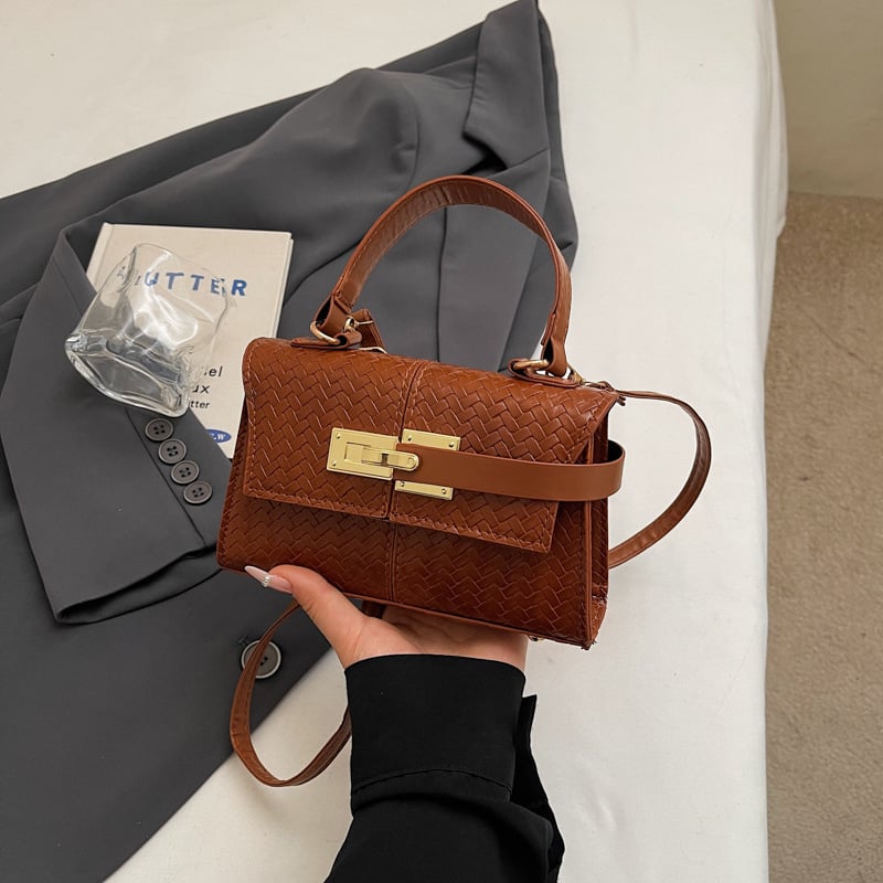 Geantă Kelly în stil coreean, design de nișă, culoare uni, pentru mână sau crossbody, pentru femei, primăvara 2026