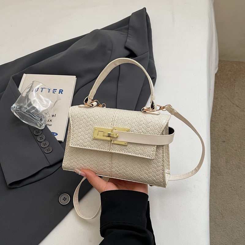 Geantă Kelly în stil coreean, design de nișă, culoare uni, pentru mână sau crossbody, pentru femei, primăvara 2026