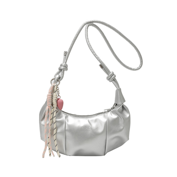 Geantă de subraț pentru femei, în stil dumpling, de înaltă calitate, vară 2025, plisată, stil coreean, curea crossbody