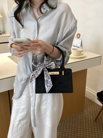 Geantă Kelly cu model crocodil, elegantă și versatilă pentru femei, pentru umăr sau crossbody