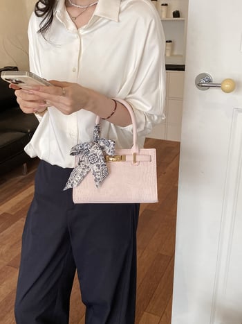 Geantă Kelly cu model crocodil, elegantă și versatilă pentru femei, pentru umăr sau crossbody