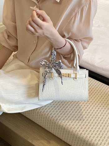 Geantă Kelly cu model crocodil, elegantă și versatilă pentru femei, pentru umăr sau crossbody