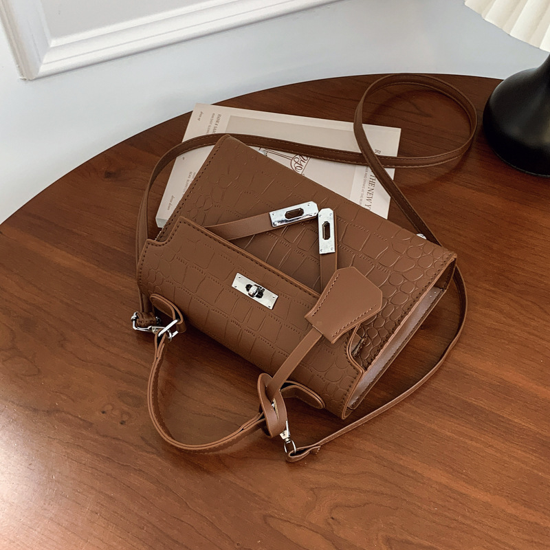 Geantă Kelly mică de lux pentru femei, 2025 – geantă de mână cu curea de umăr/crossbody