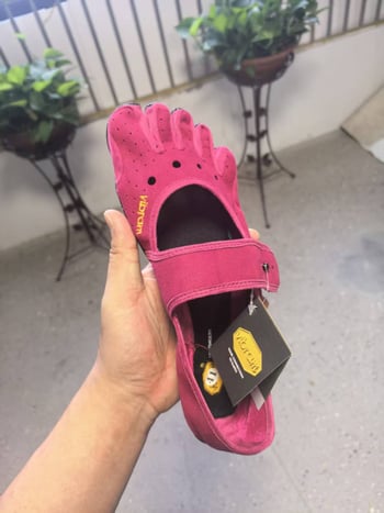 Pantofi Mary Jane cu cinci degete pentru yoga, pilates și dans, talpă moale, anti-derapare, interior și exterior, cu degete separate