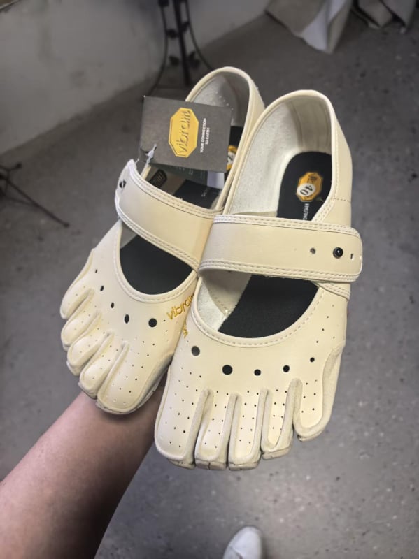 Pantofi Mary Jane cu cinci degete pentru yoga, pilates și dans, talpă moale, anti-derapare, interior și exterior, cu degete separate