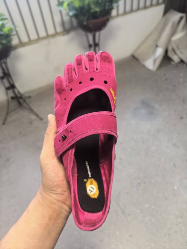 Pantofi Mary Jane cu cinci degete pentru yoga, pilates și dans, talpă moale, anti-derapare, interior și exterior, cu degete separate