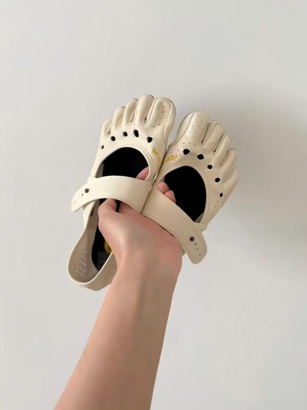 Pantofi Mary Jane cu cinci degete pentru yoga, pilates și dans, talpă moale, anti-derapare, interior și exterior, cu degete separate