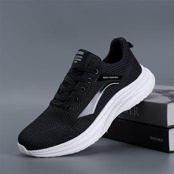 Pantofi sport unisex din Flyknit țesătură, respirabili, ușori, casual pentru alergare, talpă de cauciuc