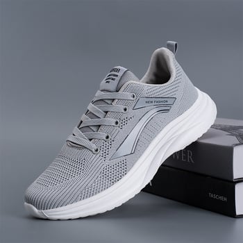 Pantofi sport unisex din Flyknit țesătură, respirabili, ușori, casual pentru alergare, talpă de cauciuc