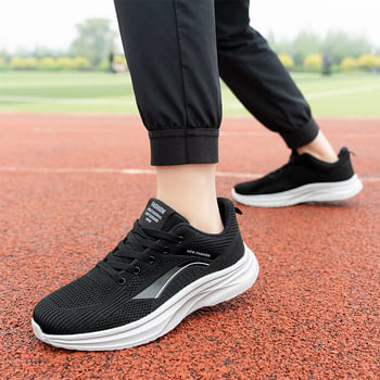 Pantofi sport unisex din Flyknit țesătură, respirabili, ușori, casual pentru alergare, talpă de cauciuc