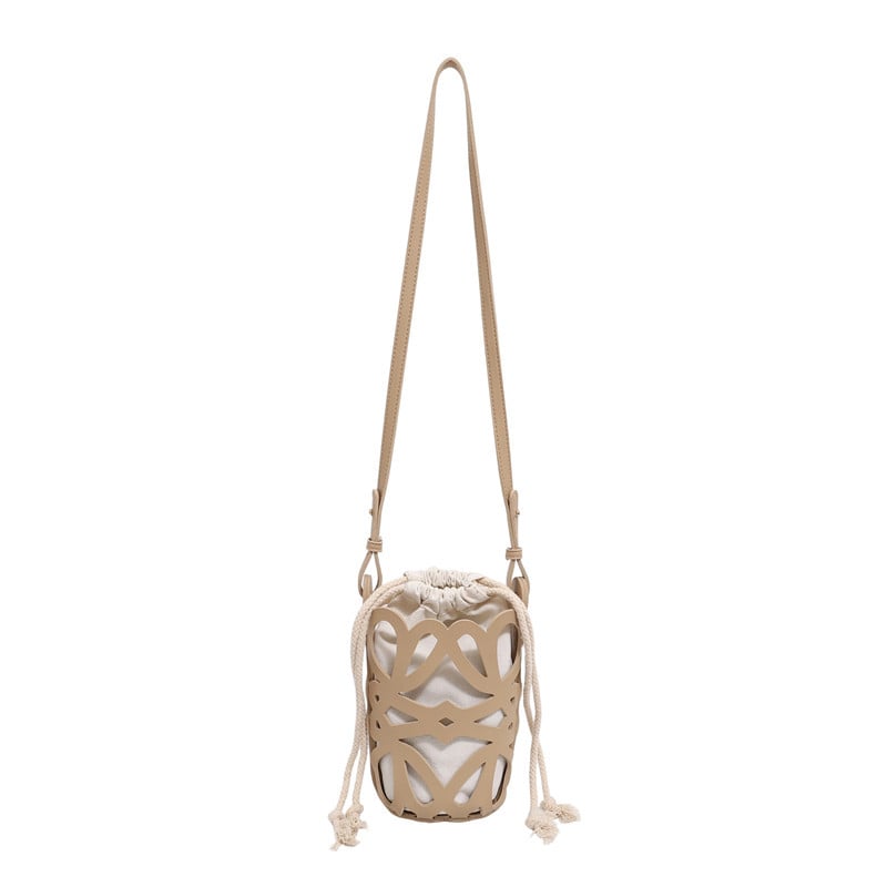 Geantă crossbody pentru telefon, decupată, stil coreean retro, design de nișă, cu ciucuri
