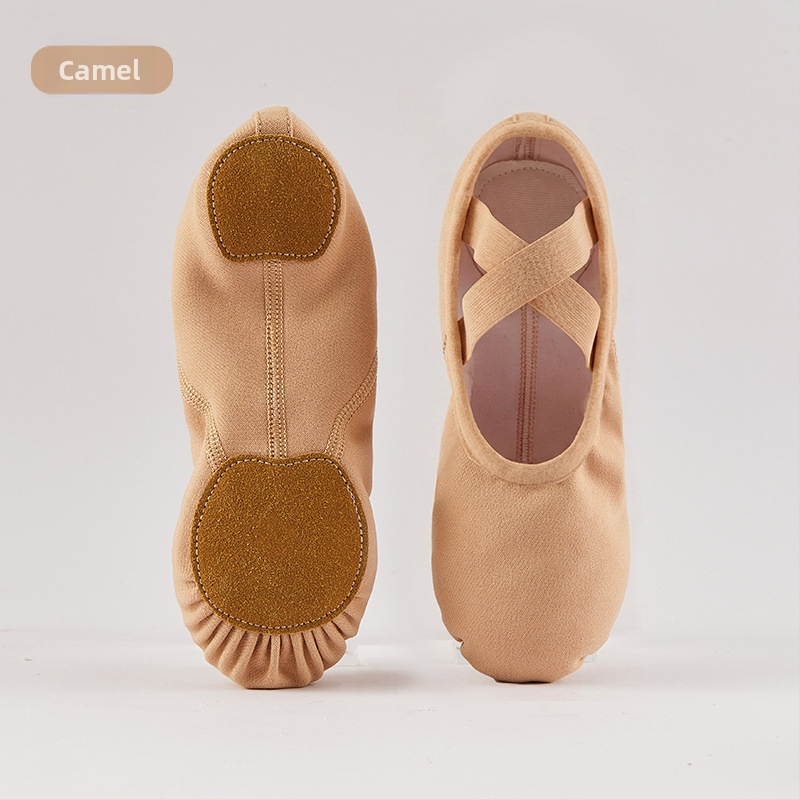 0113 Elastické textilné tanečné topánky s mäkkou podrážkou, baletný štýl Cat-Paw, unisex dospelí, na moderný tanec a jogu