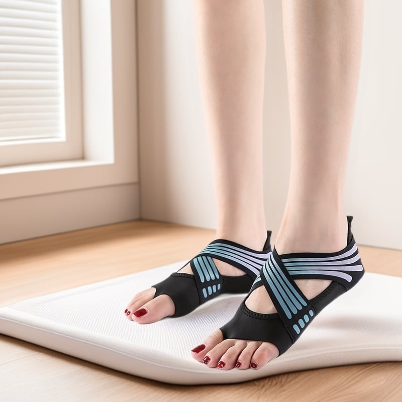 Ženske tenisice za jogu s protukliznom mekom potplatom za Pilates, uključujući čarape za jogu s pet prstiju
