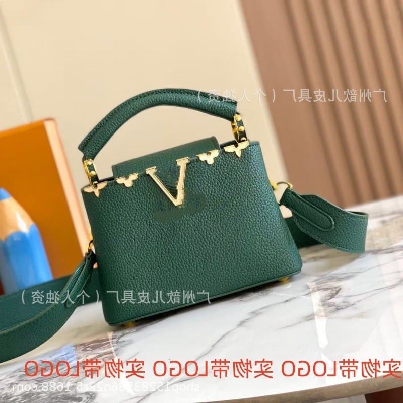 Geantă de umăr din piele naturală pentru femei, crossbody, cu design Capucines floral