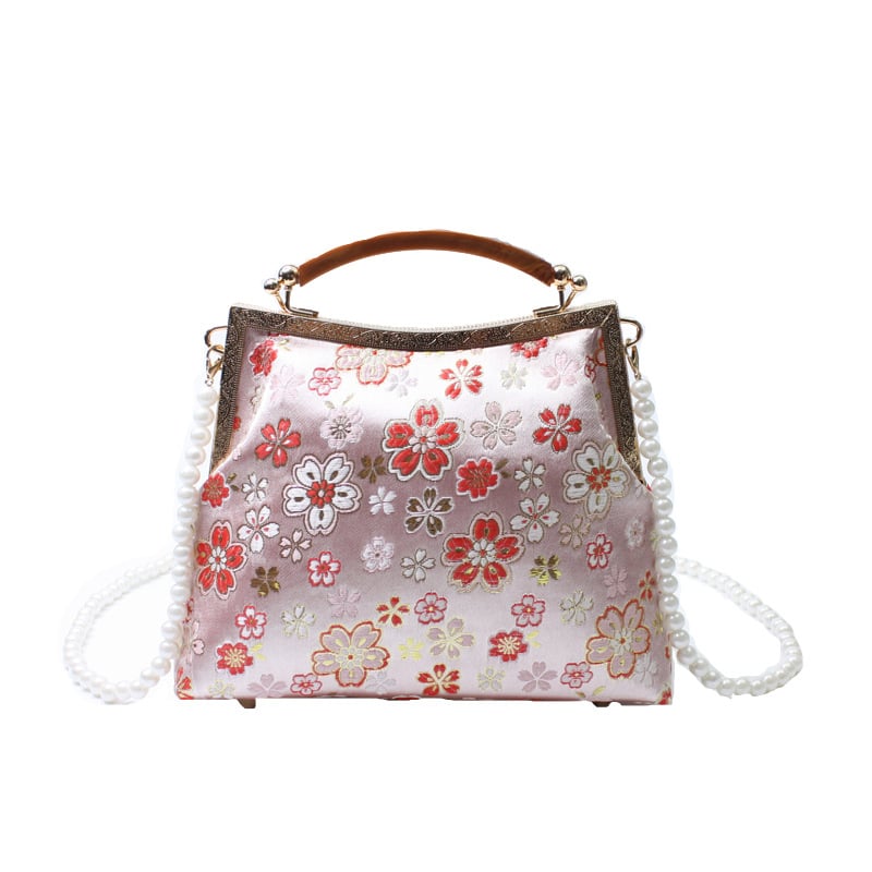 Geantă clutch în formă de scoică pentru femei, 2026 noul model, geantă de seară în stil chinezesc cu design floral