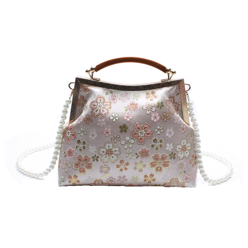 Geantă clutch în formă de scoică pentru femei, 2026 noul model, geantă de seară în stil chinezesc cu design floral