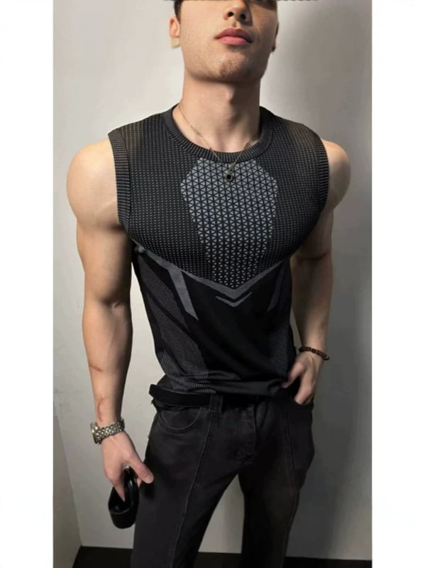 Tricou fără mâneci sport pentru bărbați, uscare rapidă, stil premium de vară, model 2026, tricou elastic pentru antrenament