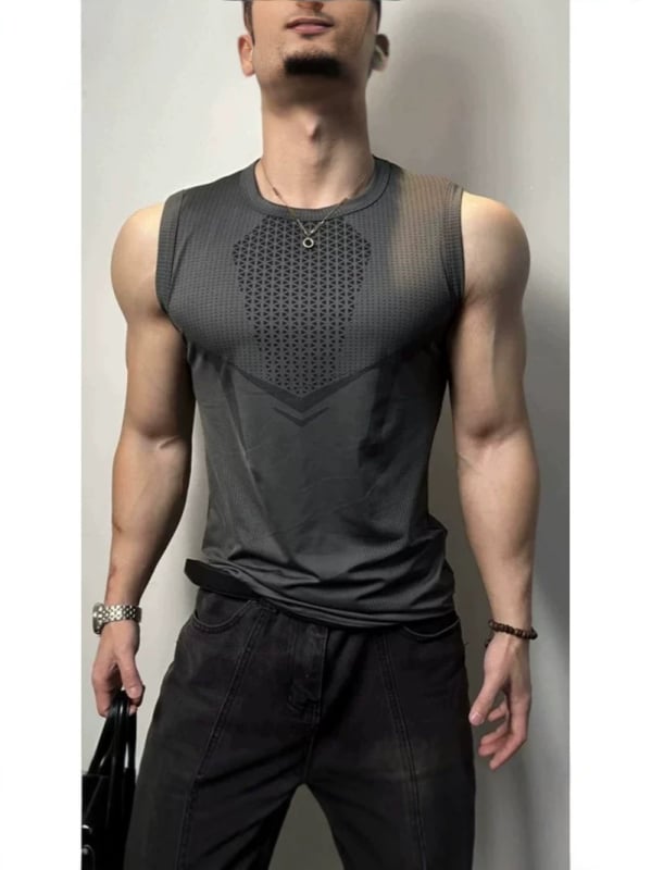 Tricou fără mâneci sport pentru bărbați, uscare rapidă, stil premium de vară, model 2026, tricou elastic pentru antrenament