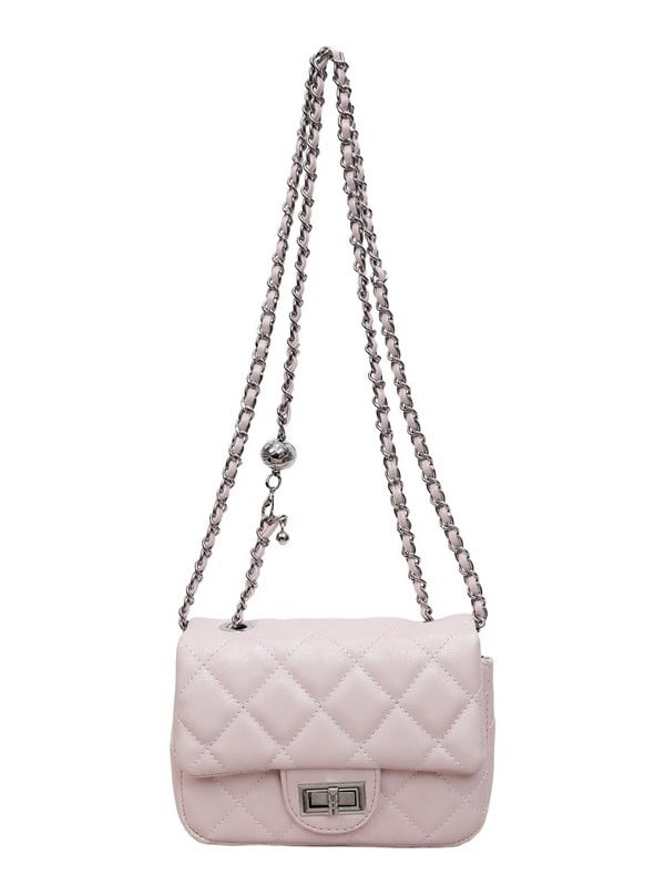 Geantă quilted cu lanț inspirată de Chanel pentru femei, mini geantă de umăr crossbody, senzație de lux, versatilă și la modă