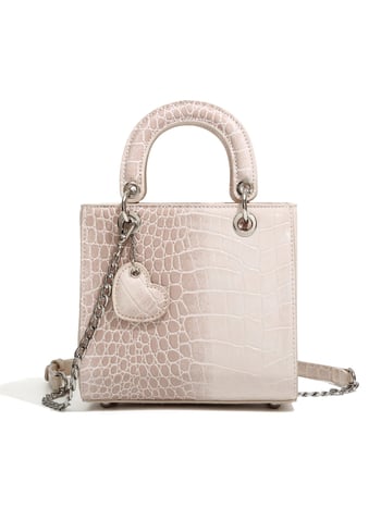 Geantă de damă Urdifuni cu model crocodil, PU piele, geantă de umăr și crossbody, mărime medie, vară 2026