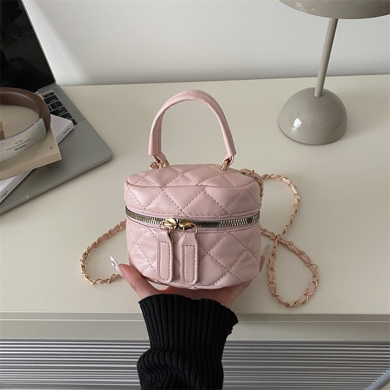 Geantă de damă cu broderie, în formă de cutie, capacitate mare, curea din lanț pentru umăr sau crossbody, pentru femei