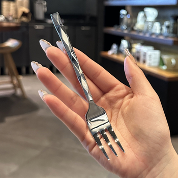 Noul set de tacâmuri din oțel inoxidabil, cu formă diamant, pentru uz hotelier și casnic, cu cuțite îngroșate, furculițe și linguri