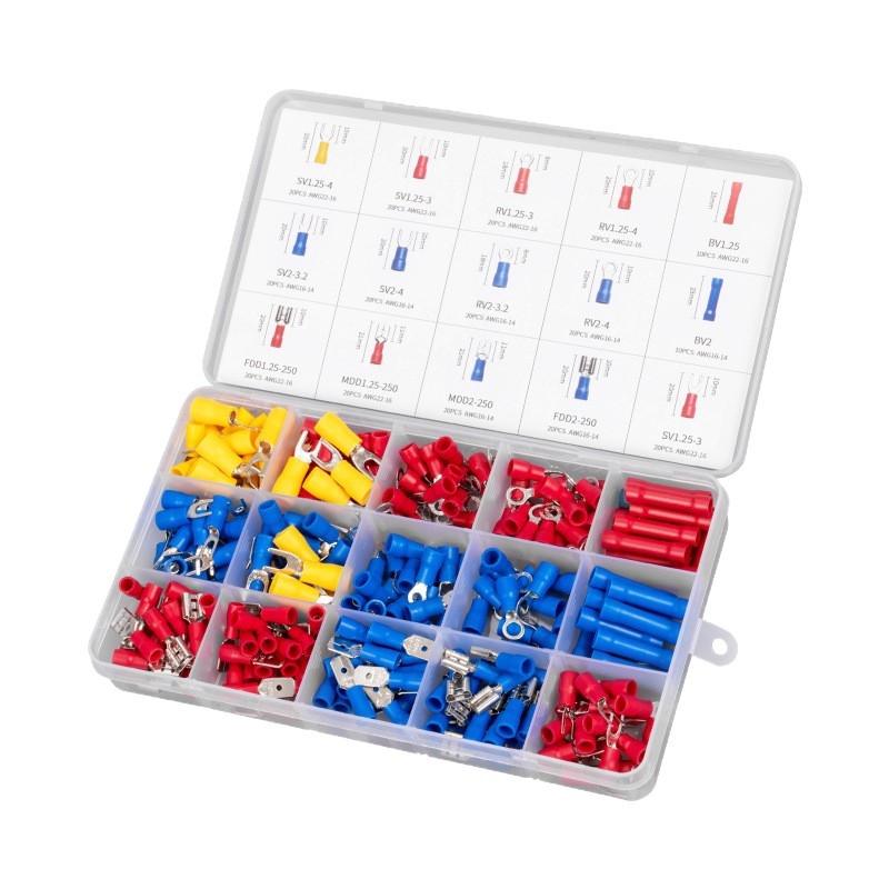 Set terminal tubular preizolat, cu clește, pini pentru panoul de comutare, mufe din cupru prin presare la rece