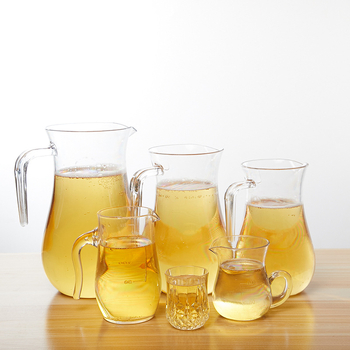 Decantor din acrilic cu mâner, dozator transparent pentru lichior și suc, capacitate peste 1000 ml