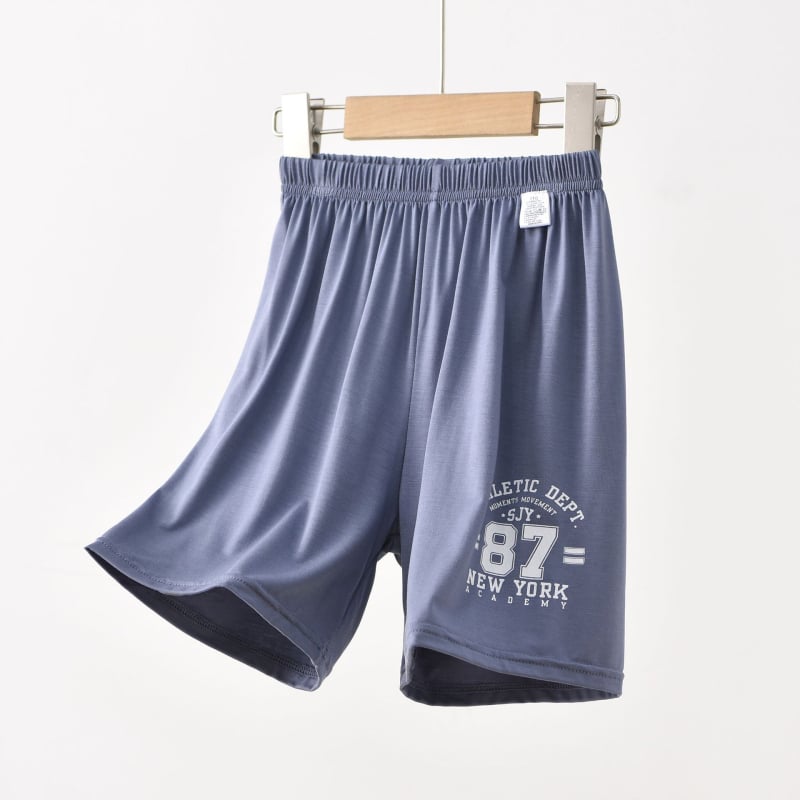 Pantaloni scurți de somn din modal pentru băieți pantaloni casual ușori de vară