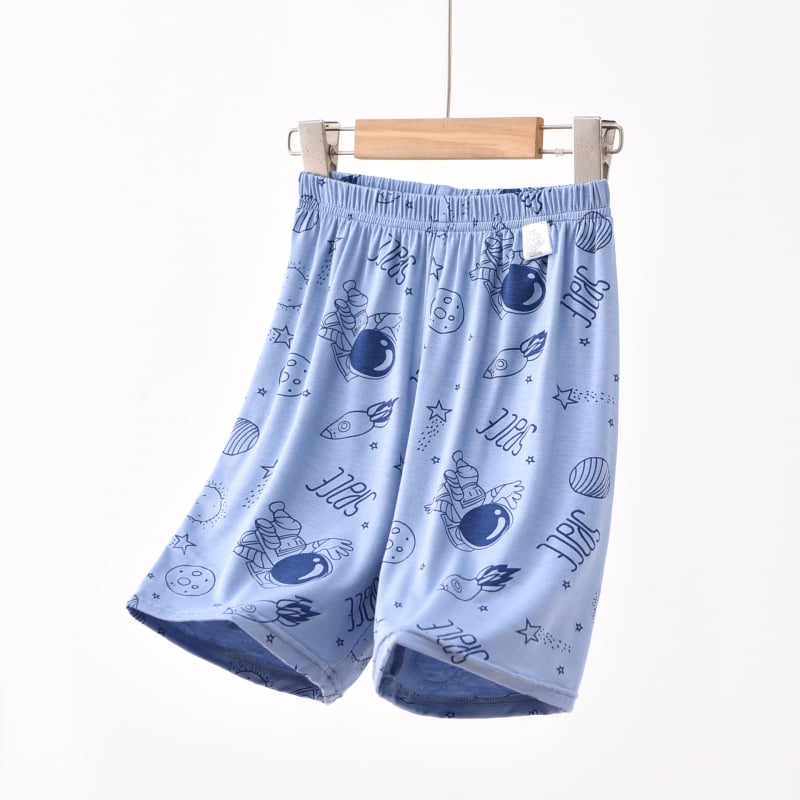 Pantaloni scurți de somn din modal pentru băieți pantaloni casual ușori de vară