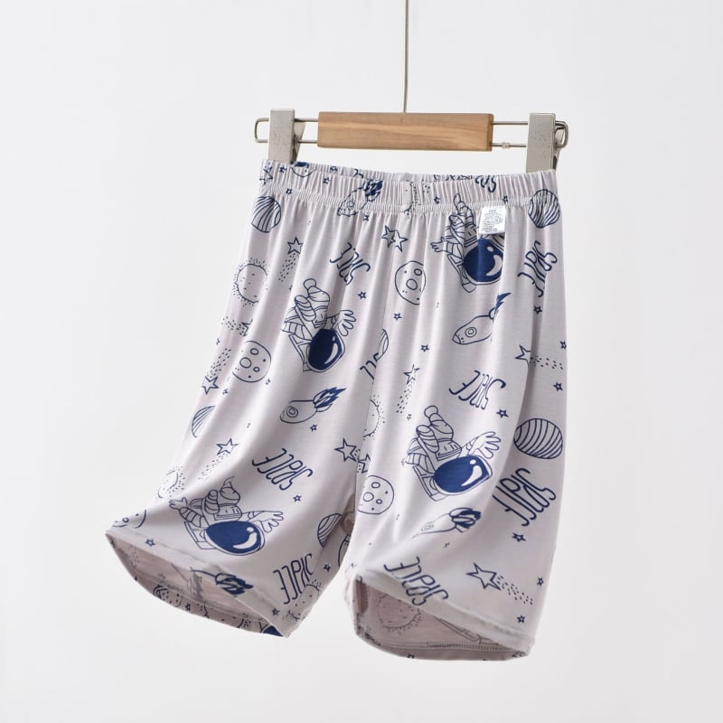 Pantaloni scurți de somn din modal pentru băieți pantaloni casual ușori de vară