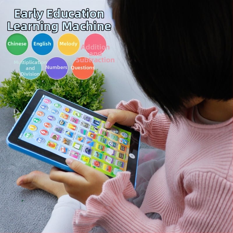Tableta de citire bilingvă chinezo–engleză pentru copii – dispozitiv de citire prin atingere, povești, jucărie educativă