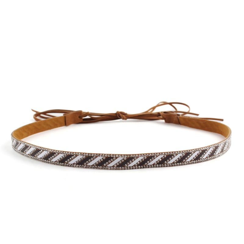 Bandă textilă cu paiete și cristale – accesoriu reglabil pentru pălării, curele și alte accesorii