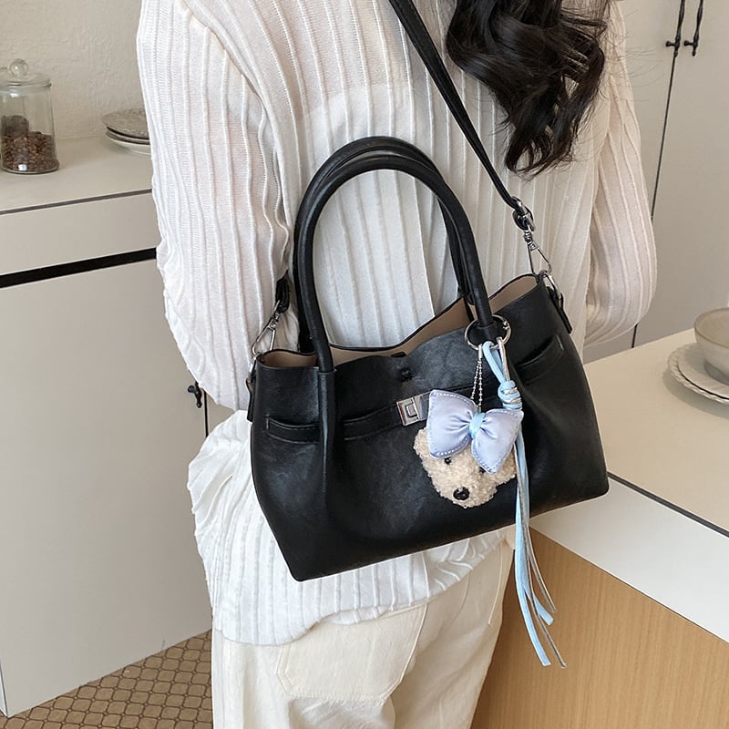Geantă pentru femei minimalistă, retro, de înaltă calitate — vară 2026, geantă versatilă crossbody și bucket bag