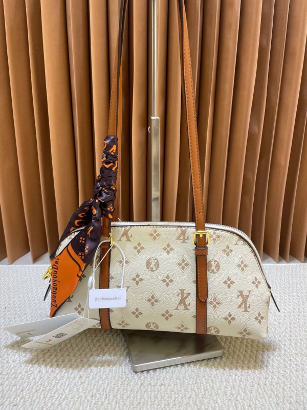Geantă vintage retro cu umăr unic, stil baguette, imprimeu cu eșarfă din mătase, capacitate mare, geantă de mână, model vară 2026
