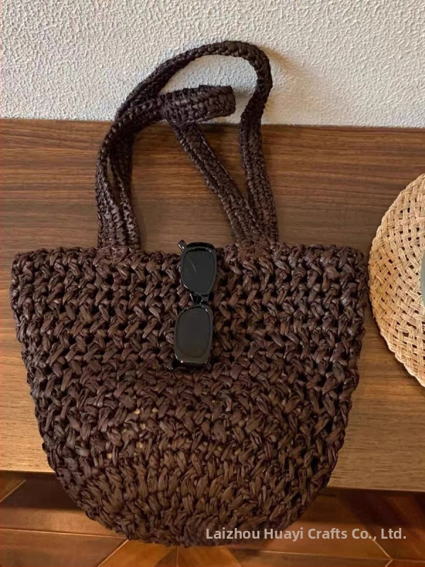 Veľkokapacitná tkaná vedrová taška pre ženy, leto 2026, bežné denné nosenie, slamená plážová crossbody taška