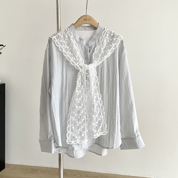 Eșarfă din dantelă care poate fi purtată și ca centură, stil japonez și coreean, design delicat AL228
