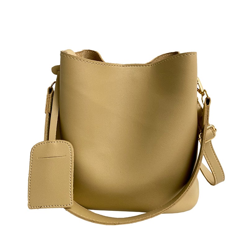 Geantă bucket PU pentru femei, pentru umăr și crossbody, capacitate mare, stil retro urban.