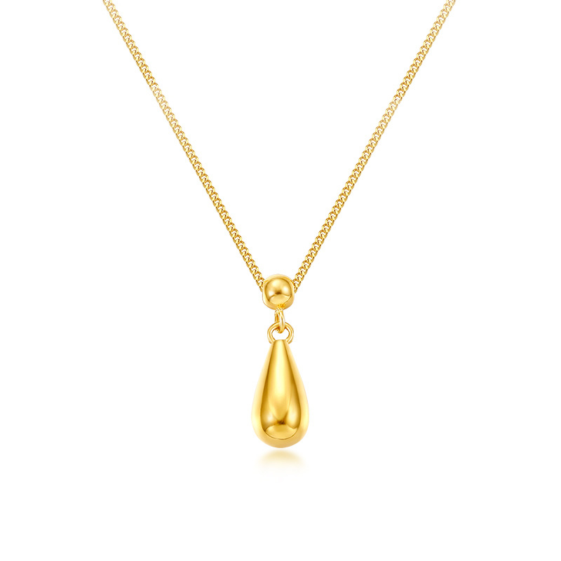 Rupert's Tears colier cu pandantiv în formă de picătură de apă, lanț pentru claviculă, design elegant