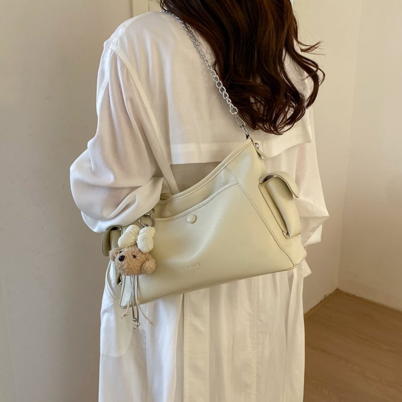 Geantă Tote pentru femei, capacitate mare, cu lanț, stil pe umăr/crossbody, vara 2026