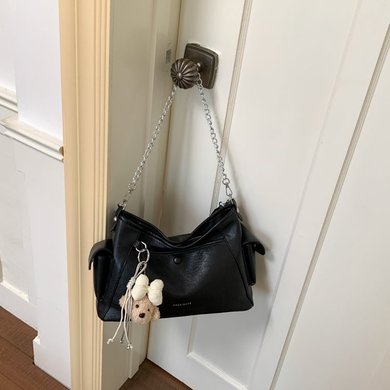 Geantă Tote pentru femei, capacitate mare, cu lanț, stil pe umăr/crossbody, vara 2026