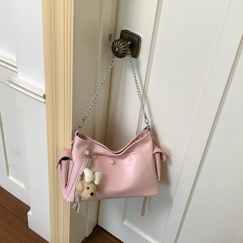 Geantă Tote pentru femei, capacitate mare, cu lanț, stil pe umăr/crossbody, vara 2026