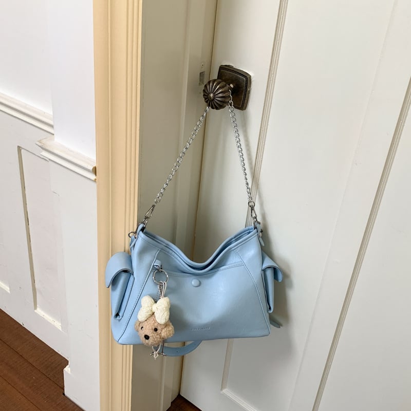 Geantă Tote pentru femei, capacitate mare, cu lanț, stil pe umăr/crossbody, vara 2026