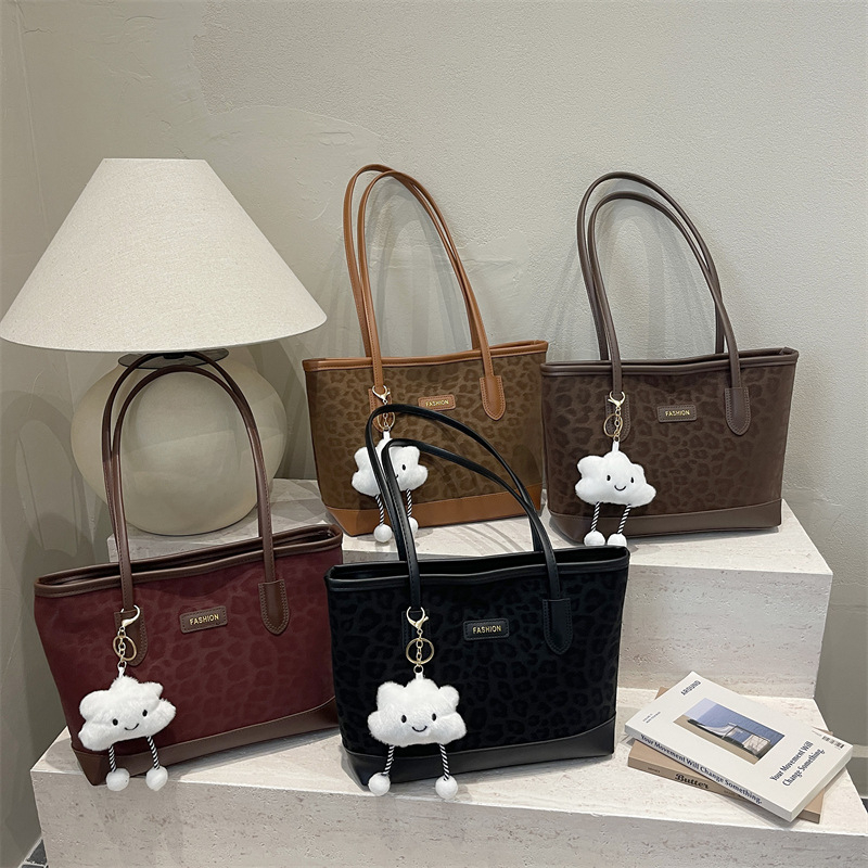 Geantă tote casual minimalistă pentru femei, capacitate mare, elegantă și de înaltă calitate, culoare uni, geantă de umăr