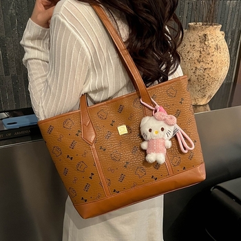 Geantă tote pentru femei din PU, stil retro minimalist, casual chic, primăvara 2026