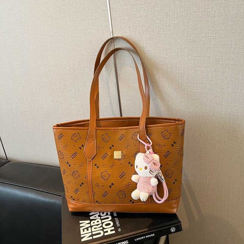 Geantă tote pentru femei din PU, stil retro minimalist, casual chic, primăvara 2026